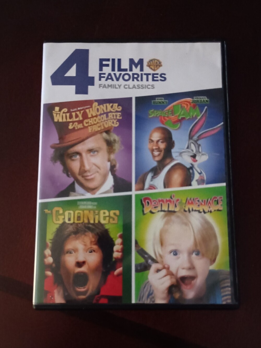 3/$10 🌟 4 Film Favorites Family Classics DVD Collection Willie Wonka Goonies